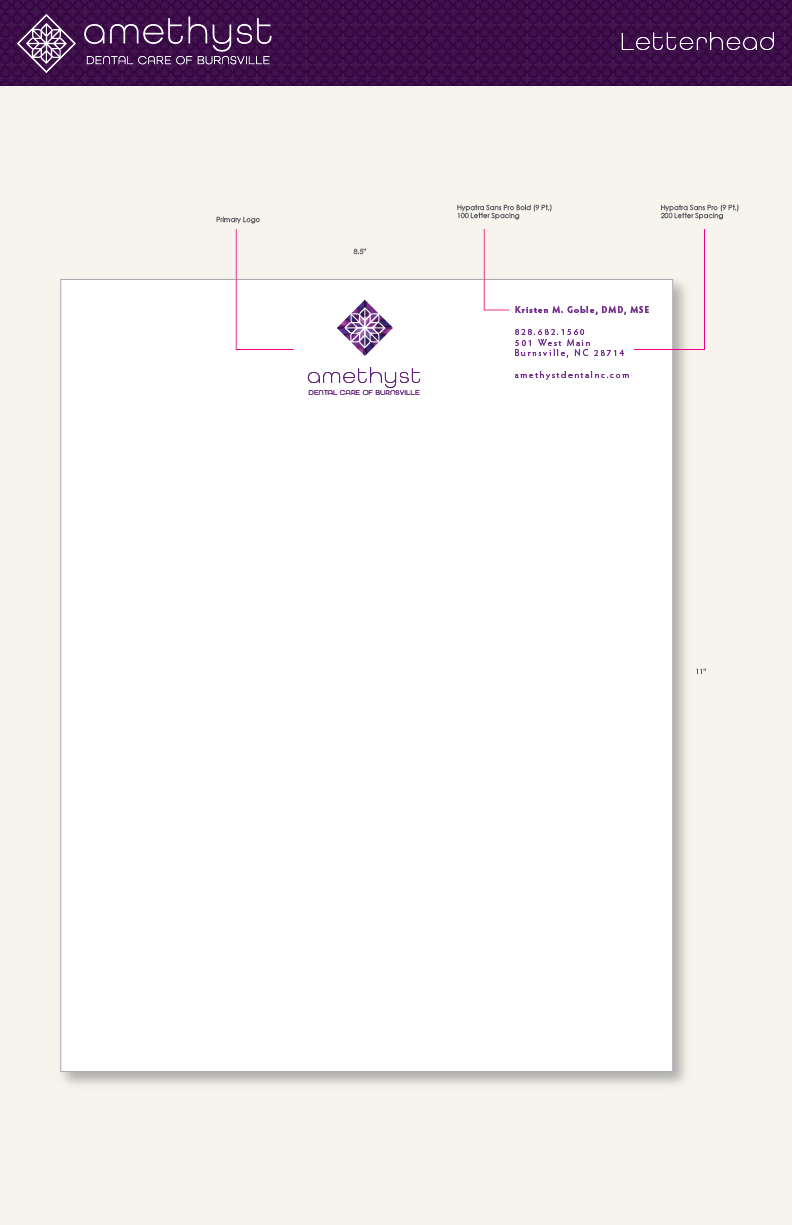 Logo Design for Amethyst Dental Care