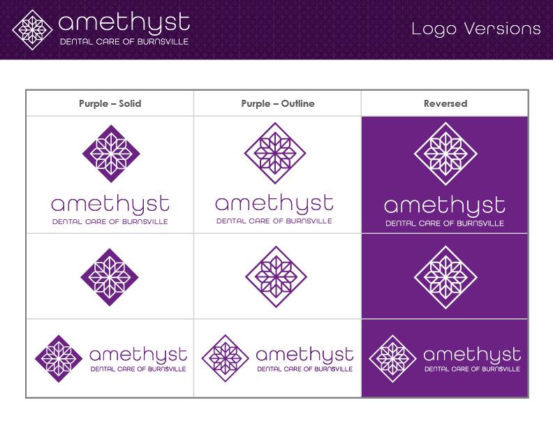 Logo Design for Amethyst Dental Care