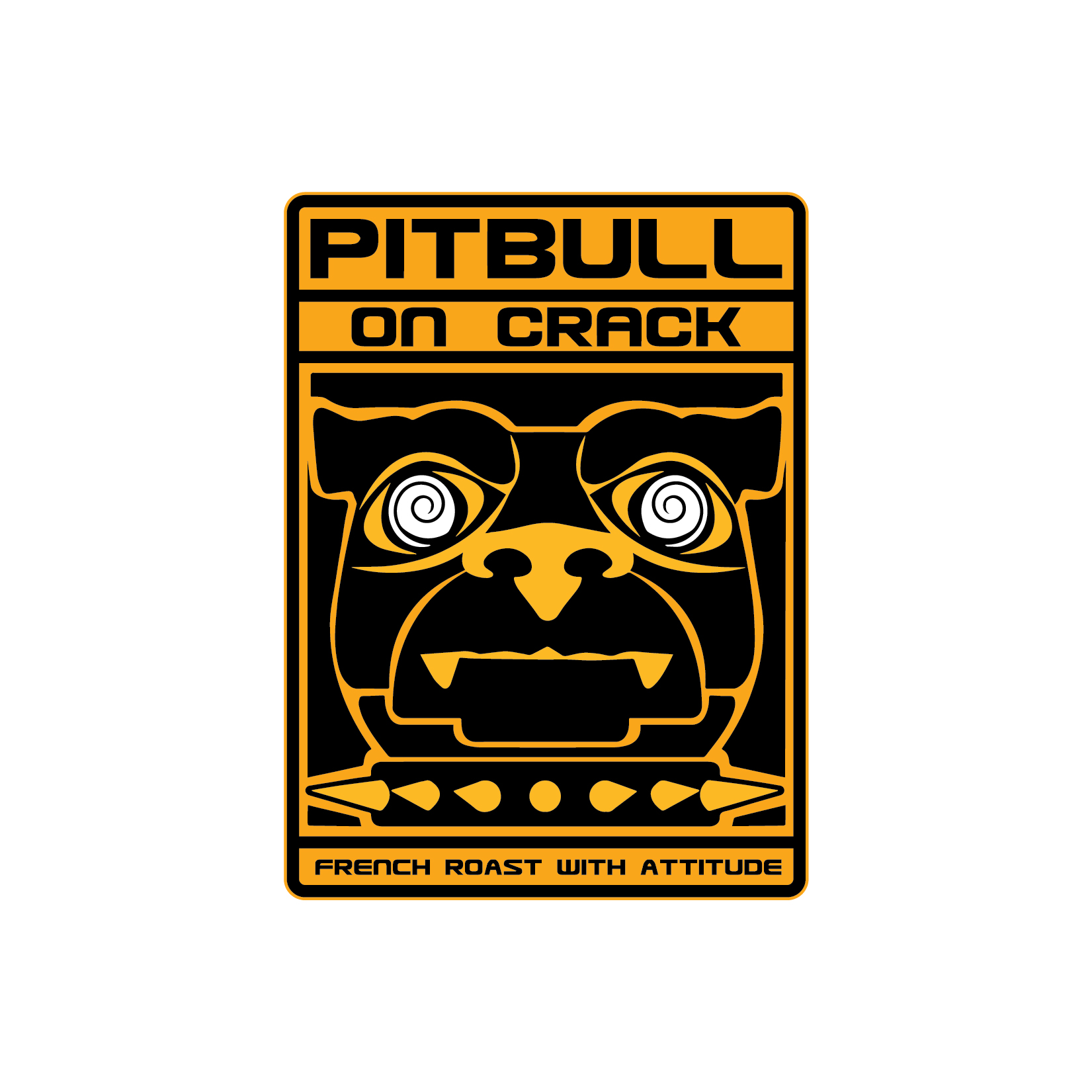 Pitbull On Crack Logo