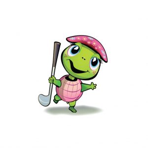 The Littlest Golfer - Sandy the turtle